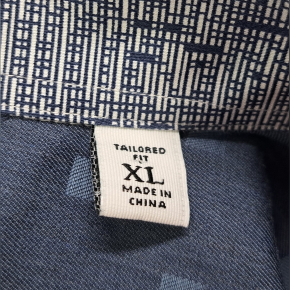 Robert Graham Button Down Shirt Casual Roll Tab Sleeves Tailored Fit Gray XL - Picture 4 of 16